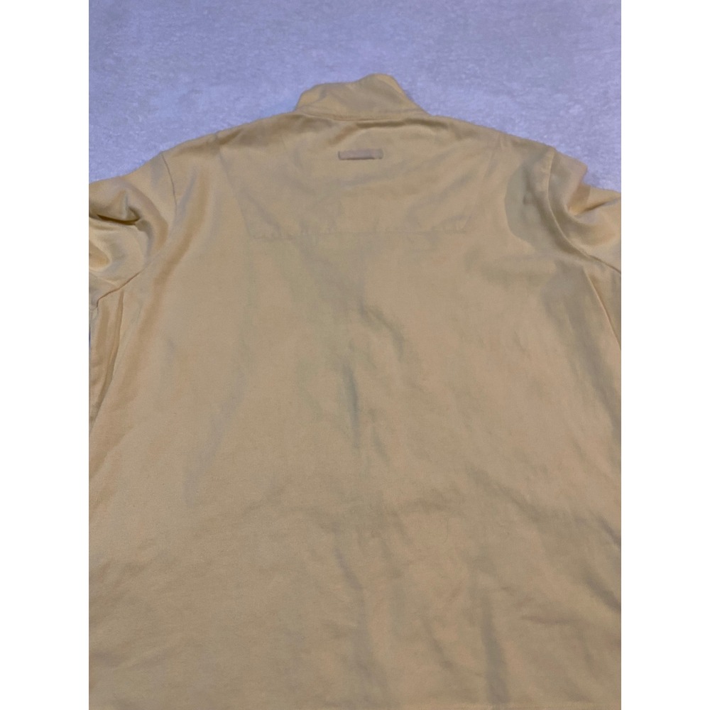 Tommy Bahama Womens L(12/14) Yellow Full Zip Mock Neck Jacket Palm Tree - Picture 8 of 8